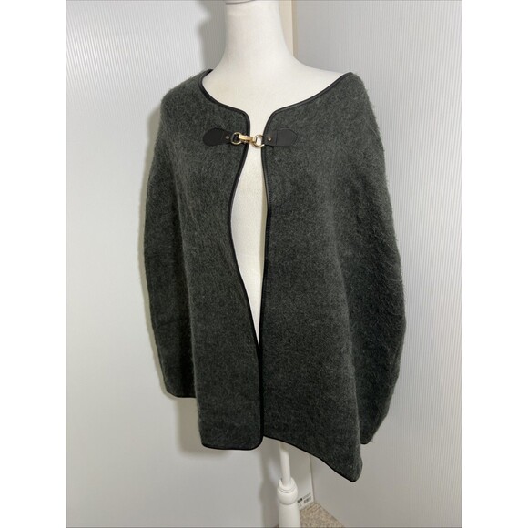 NWT 14th‎ & Union Women’s Poncho Gray Fall Capelet, OS Dark Academia - Picture 1 of 5